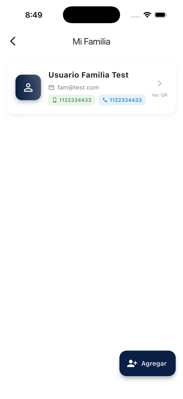 App Doorly: lista de familiares