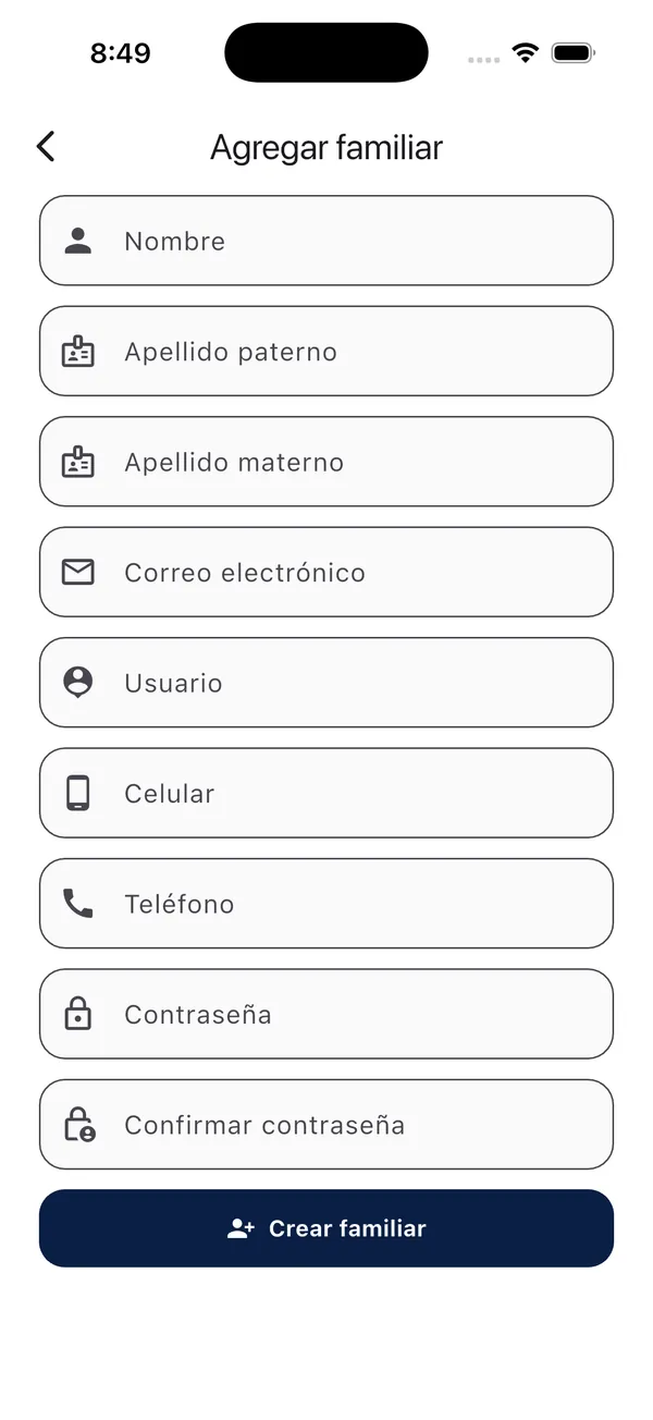 App Doorly: alta de un familiar