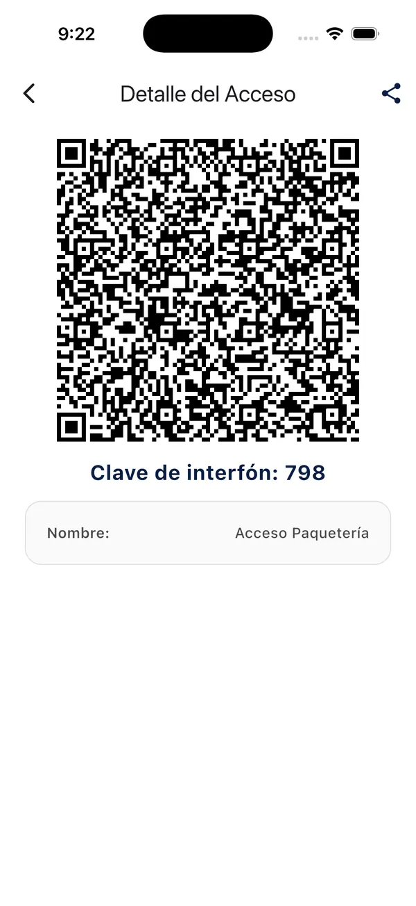 App Doorly: código de paquetería