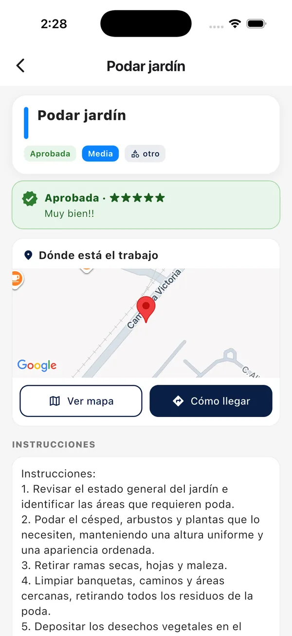App Doorly para colaboradores: tarea aprobada e historial (1)