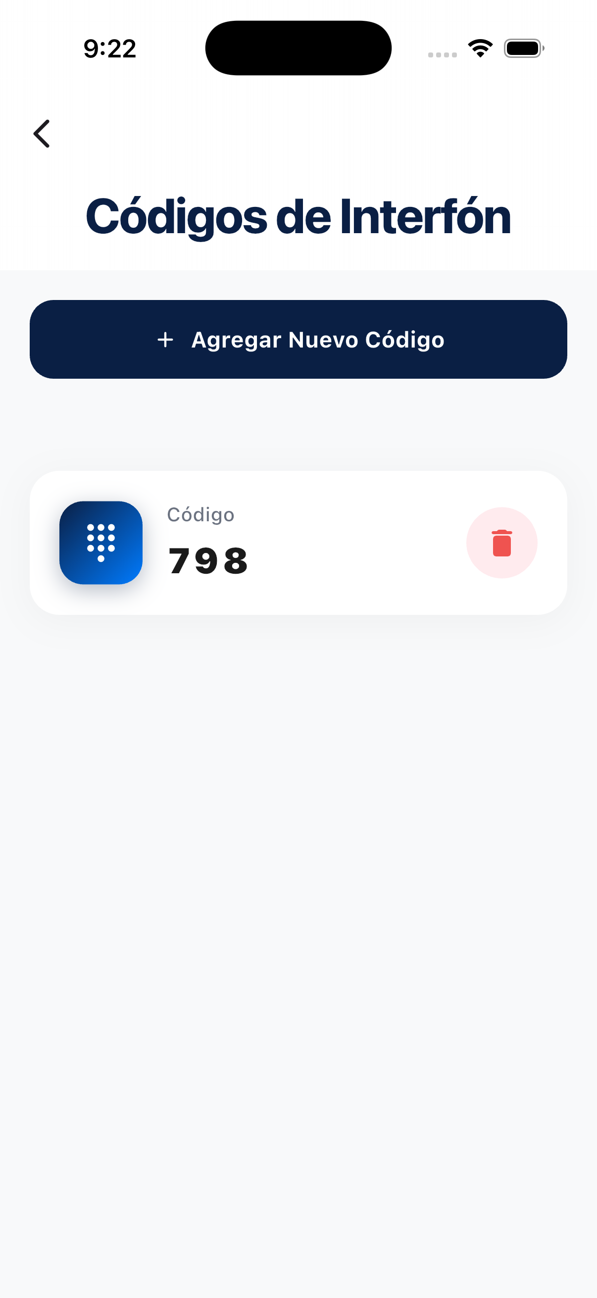Códigos Interfón - paso 1